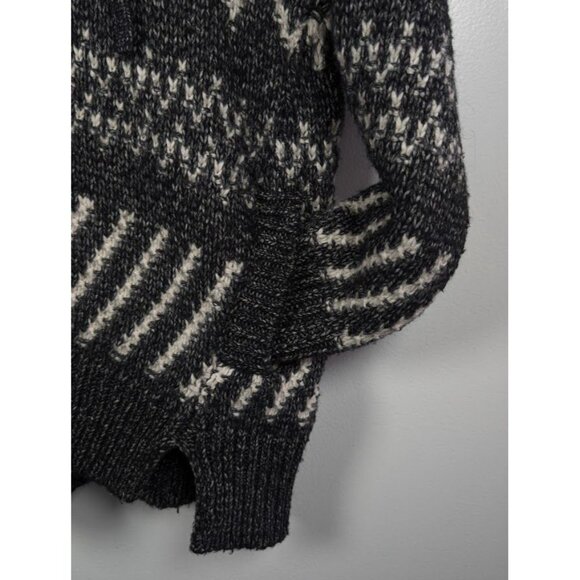 Y2K Victoria's Secret Sweater Small Fair Isle Nordic Chunky Wool Fisherman Boho - Picture 8 of 11